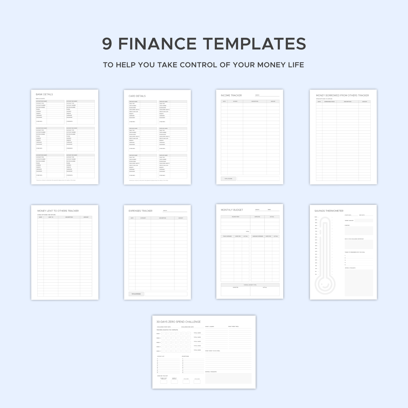 Finance Planner Set