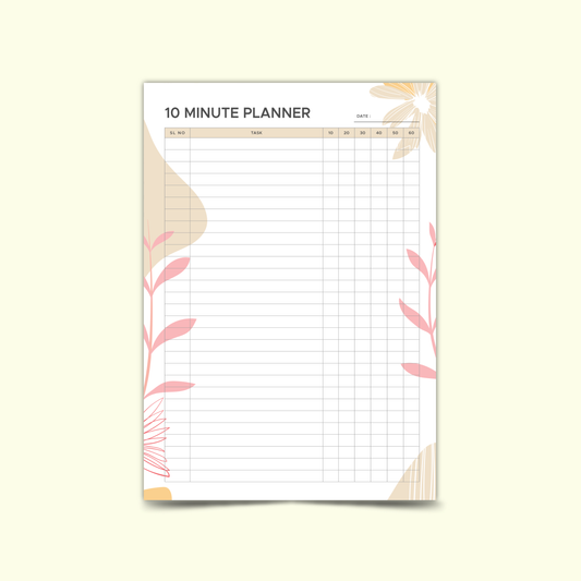 10 Minute Planner