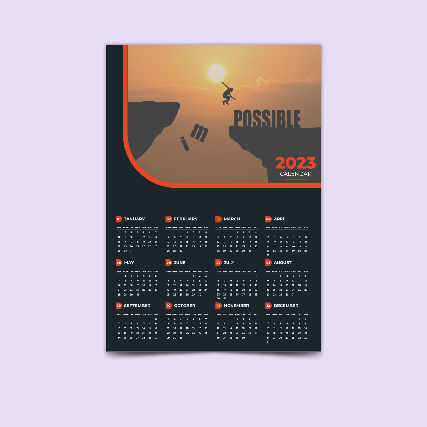 Yearly Calendar 2023