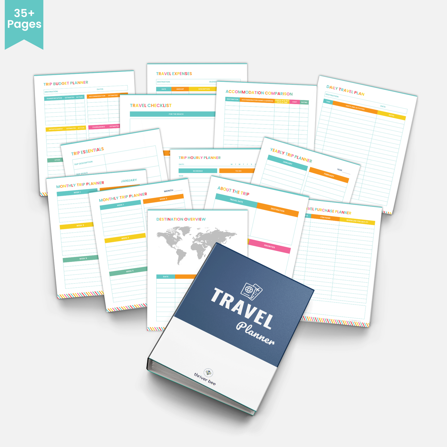 Travel Planner Binder {35+ Pages}