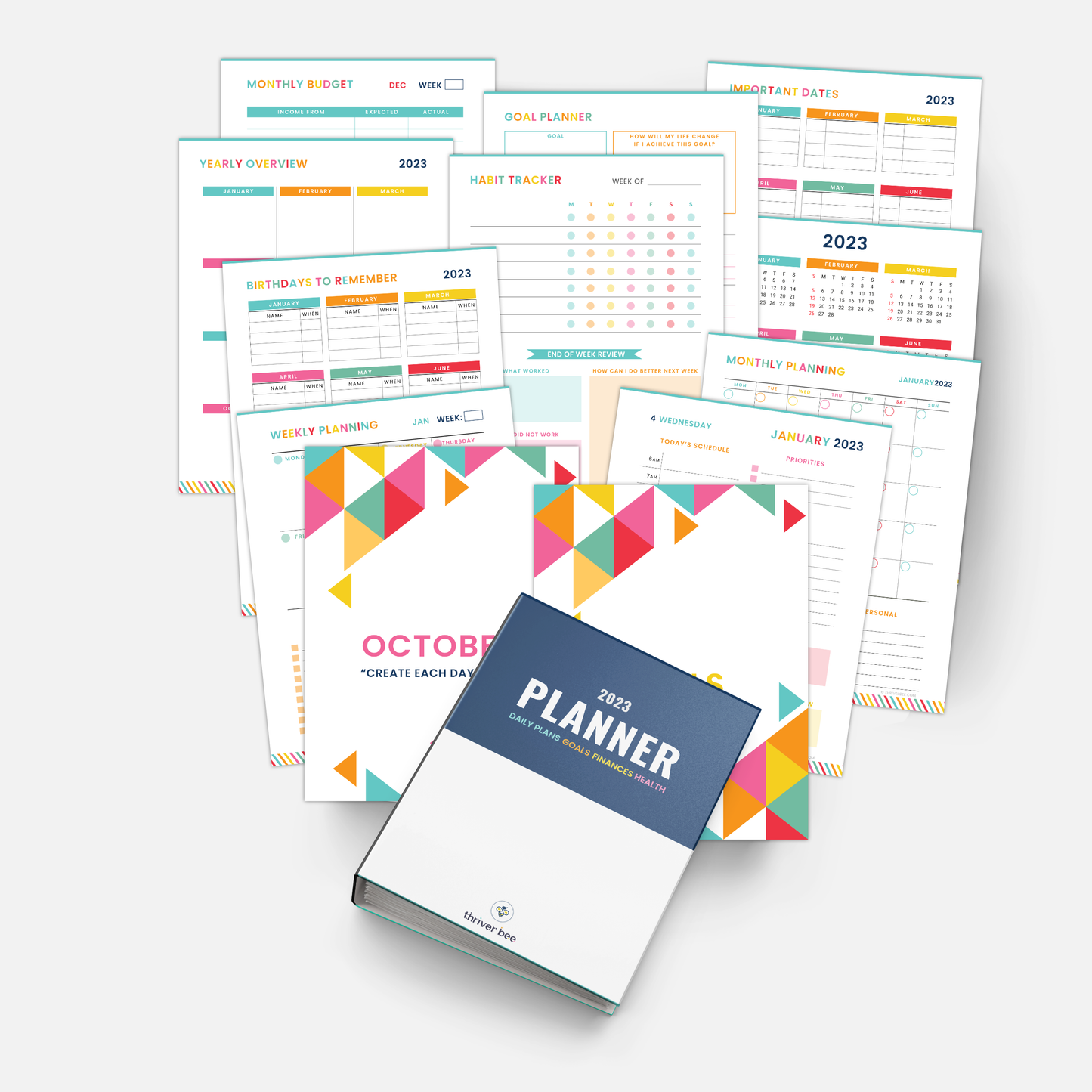 FREE 2023 & 2024 Planner Binder {1000+ Pages}