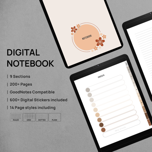 Modern Notebook – Flora