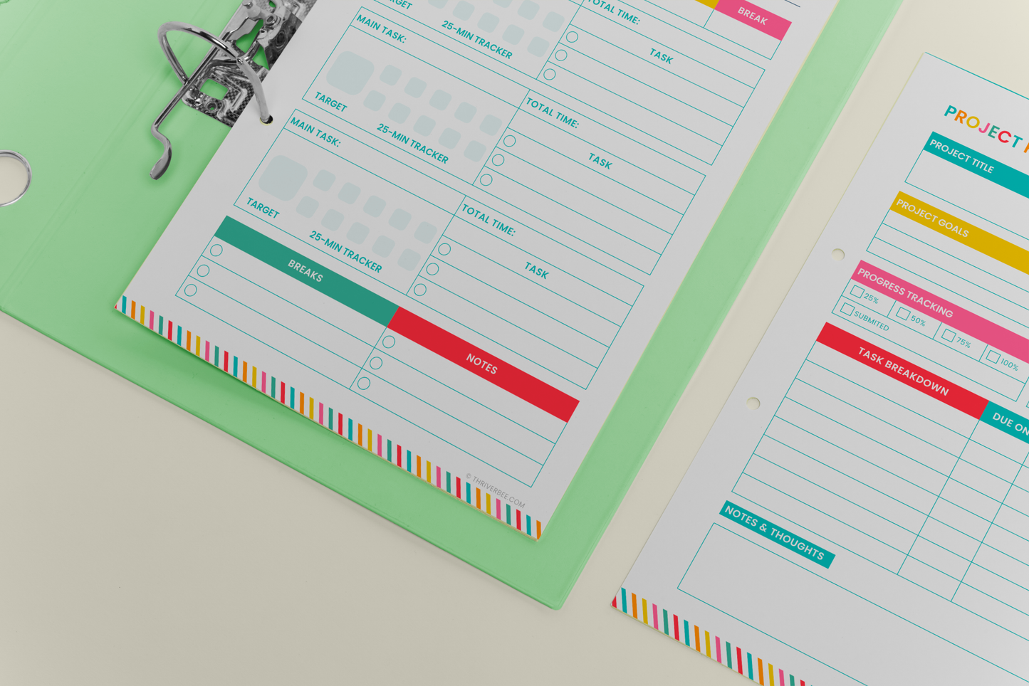 Productivity Planner Binder {60+ Pages}